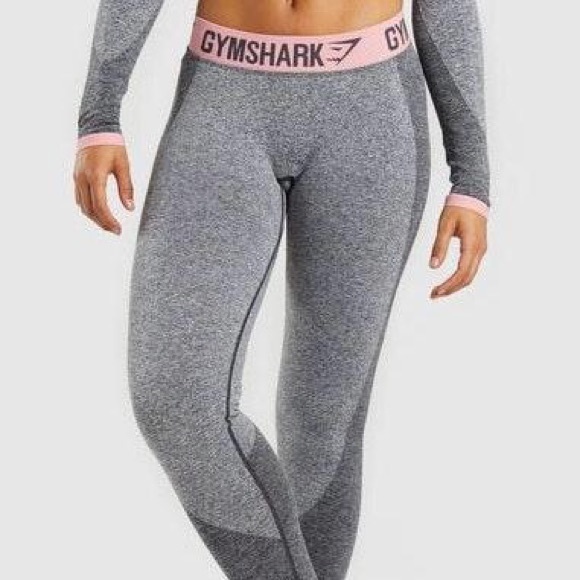 Gymshark Pants - GYMSHARK Heathered Gray Flex Leggings